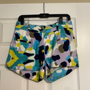 Annie Griffin, multi colored shorts